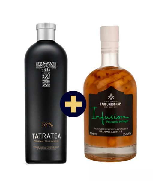 Karloff Eredeti Tatratea tea 0,7l 52% + Labourdonnais Rum Infusion Pineapple & Ginger 35% 0,7l