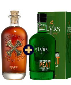Bumbu Rum 0,7l 40% + SLYRS Single Malt Whisky Bavarian PEAT 0,7l 43% GB