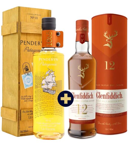 Penderyn Icons of Wales No.11 Patagonia 0,7l 43% Fa GB + Glenfiddich 12 Years Old Triple Oak 0,7l 40% GB